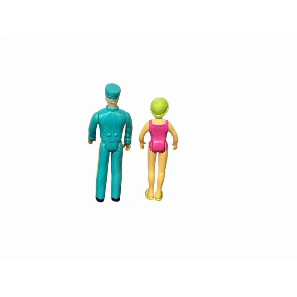 Fisher Price Sweet Streets Dollhouse Hotel Swimming Pool Girl & Valet Bell Boy